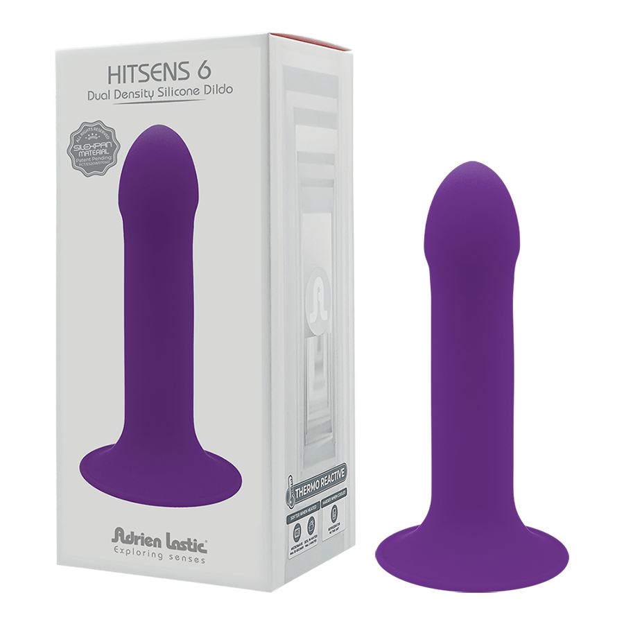 Hitsens Silicona 5 Pulgadas Morado Termo Reactivo Con Base De Succión by ADRIEN LASTIC